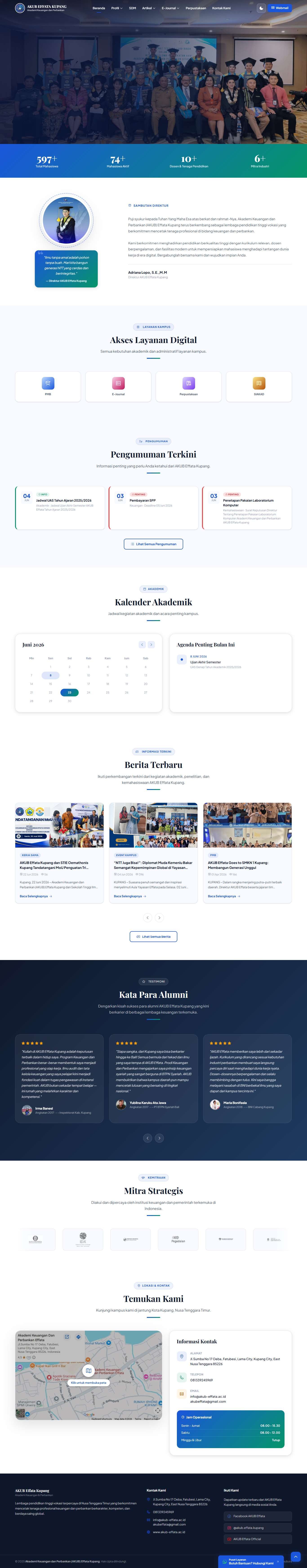 Website Resmi AKUB Effata Kupang